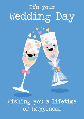 57MG16 - Wedding Day Happiness Greeting Card