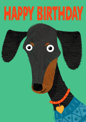 57MW08 - Happy Birthday (Dog) Greeting Card