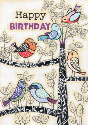 57PG01 - Happy Birthday Birds