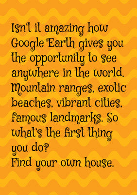 57PS11 - Google Earth Greeting Card