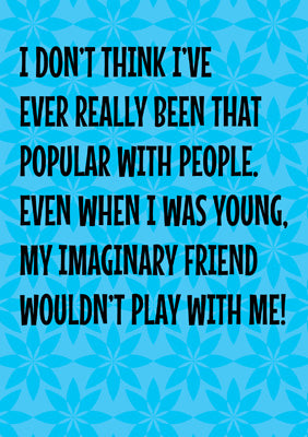 57PS15 - imaginary Friend Greeting Card