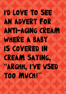 57PS18 - Anti-aging Cream Greeting Card