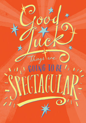 57SB25 - Good Luck Spectacular Greeting Card