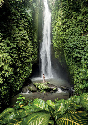57SM85 - Leke Leke Waterfall Indonesia Greeting Card