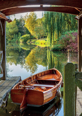 57SM90 - Dragonfly on the Lake at Priors Marston Greeting Card