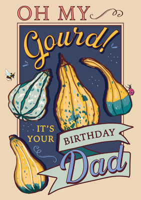 57SS04 - Oh My Gourd Dad Birthday Card