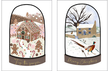 57TS508 - Snowglobe Christmas Card Pack (6 cards, 2 designs)