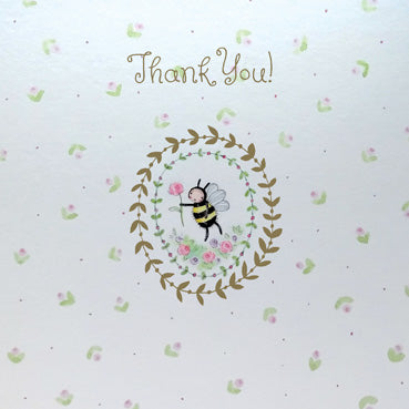 ATG118 - Thank You (Bee) Greeting Card (Foil Finish)