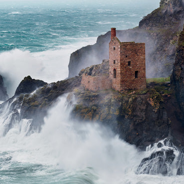 CC192 - Stormy Weather at Botallack Greeting Card