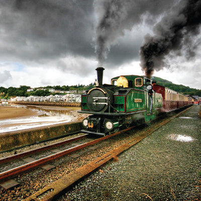 CW150 - Steam Train at Porthmadog Greeting Card