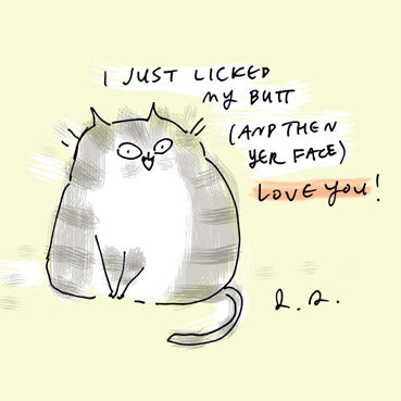 DCT110 - Love You Cat Greeting Card
