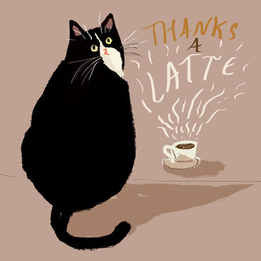 DCT114 - Thanks a Latte Greeting Card