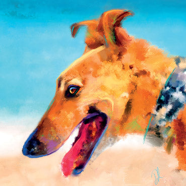 DLT114 - Zonda the Greyhound Art Card