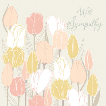 GED116 - Sympathy Tulips Greeting Card