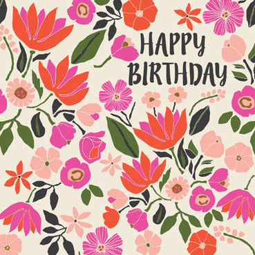 GED135 - Flowers Birthday Card