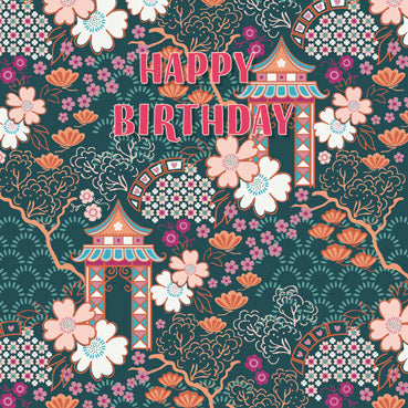 GED141 - Floral Birthday Card