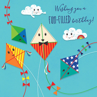 GED156 - Birthday Kites Greeting Card