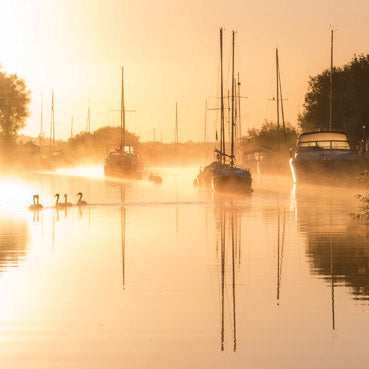 L302 - Boats in Wareham Harbour Greeting Card