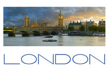 Load image into Gallery viewer, LDN-003 - The Houses of Parliament and Westminster Bridge Panoramic Postcard
