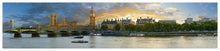 Load image into Gallery viewer, LDN-003 - The Houses of Parliament and Westminster Bridge Panoramic Postcard
