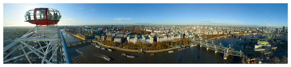LDN-006 - London from the London Eye Panoramic Postcard