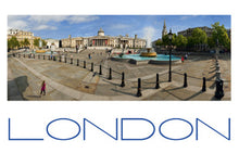 Load image into Gallery viewer, LDN-011 - Trafalgar Square and the National Portrait Gallery Panoramic Postcard
