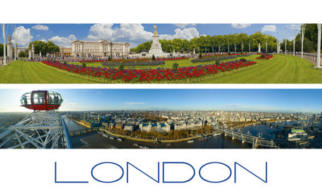 LDN-08 - Buckingham Palace and London Eye Postcard