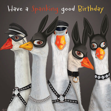 LLL101 - Spanking Good Birthday Card