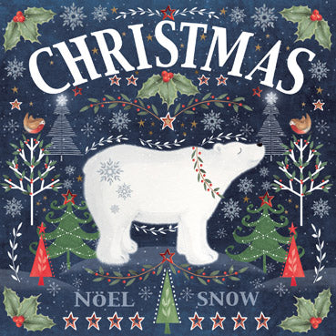 LXM129 - Polar Bear Christmas Pack (5 cards in Pack)