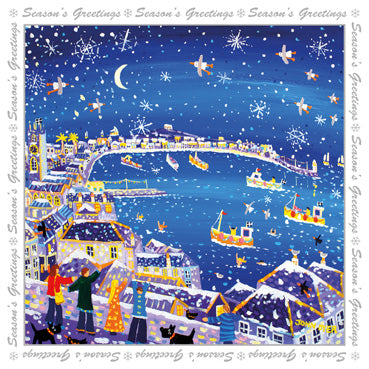 LXM135 - Snowy St Ives Christmas Card Pack (5 cards in pack)