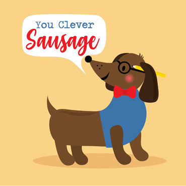 MEM106 - You Clever Sausage Graduation Card