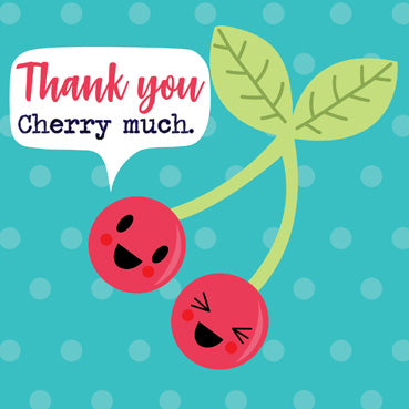 MEM113 - Thank you Cherry Much Thank You Card