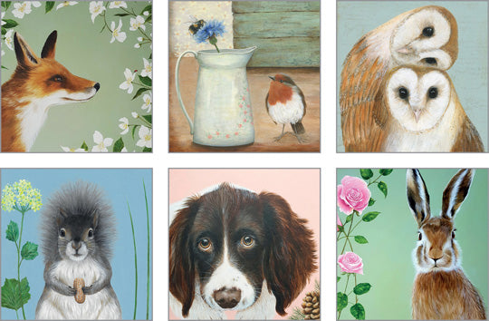 NC-ART503 - Animal Art by Coral Spencer Notecard Pack (6 cards)