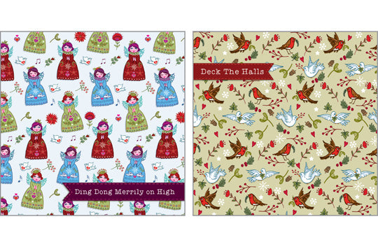NC-XM511 - Ding-Dong/Deck the Halls Christmas Notecard Pack (6 cards)