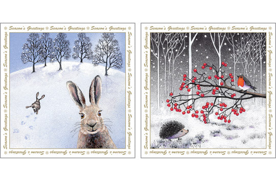 NC-XM530 - Hare/Robin Christmas Pack (6 cards)