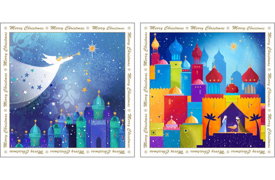 NC-XM542 - Hark the Herald Angels Christmas Card Pack (6 cards)