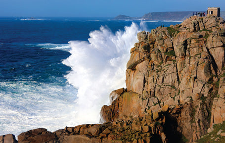 PCC506 - Crashing Wave at Land's End Cornwall Postcard
