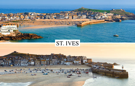 PCC605 - St Ives Harbour Views Postcard