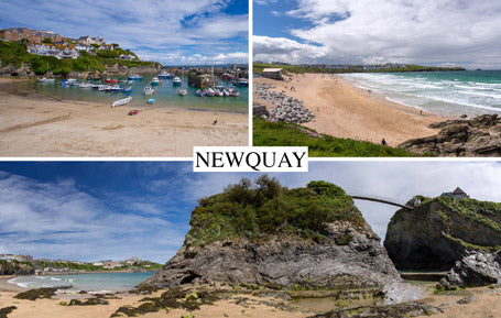 PCC729 - Three Views of Newquay Postcard