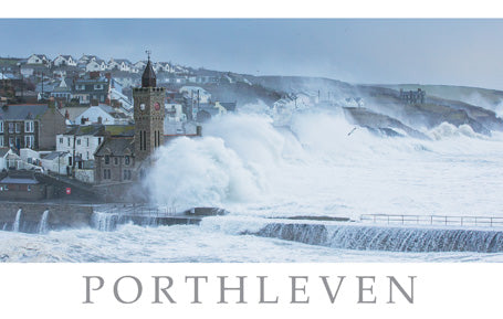 PCC757 - Stormy Day Porthleven Postcard