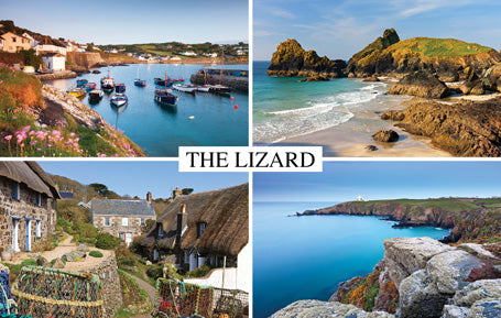 PCC766 - The Lizard 4 Views Postcard