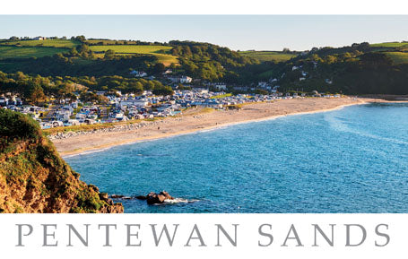 PCC786 - Pentewan Sands Cornwall Postcard