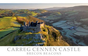 PCW610 - Carreg Cennen Castle Brecon Beacons Postcard