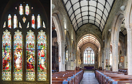 PDV525 - St Eustachius' Parish Church Interior Tavistock Postcard