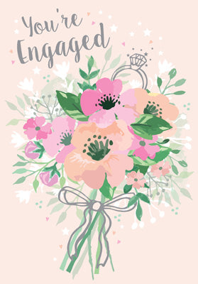 PP302 - You're Engaged (Bouquet) Greeting Card