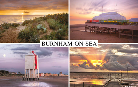 PST533 - 4 Views of Burnham-on-Sea Postcard