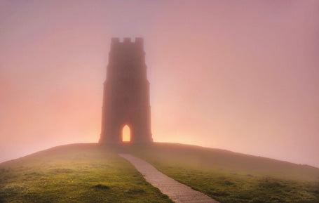 PST548 - Cloudy Glastonbury Tor Postcard