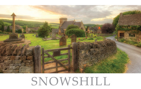 PWD554 - Snowshill Cotswolds Postcard