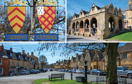 PWD564 - 3 Views of Chipping Camden Postcard