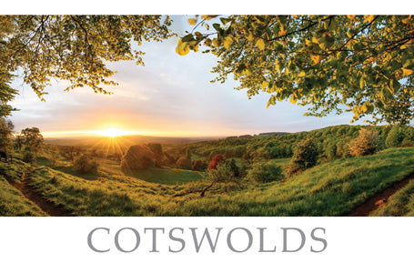 PWD569 - Cotswolds Sunrise Postcard